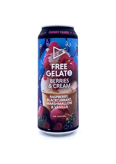 Funky Fluid Free Gelato: Berries & Cream - Biercab