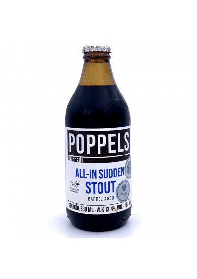 Poppels - All-in Sudden Stout - Imperial Stout aged in Brandy, Rum & Bourbon Barrels